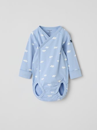 Jatkettava kietaisubody, pilvet Polarn O. Pyret 68 lastenvaatteet blue