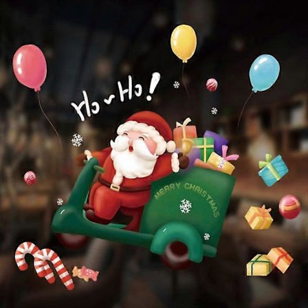 Juledekorasjonsklistremerke Julevindusklistremerke Dekor DIY Juledekorasjonsklistremerke (HYC-105 (