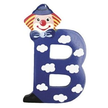 Clown Bokstav i Trä, B
