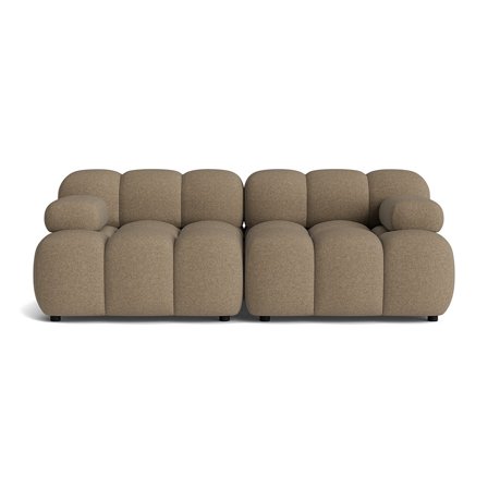 Puffy 2 personers sofa - Aurora Mørk Beige - 190x95x64 - Sofa, 2 personers sofa