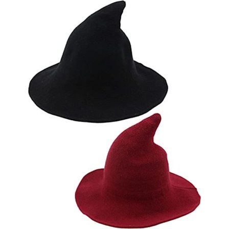 2 stk Halloween heksehat varme uldhatte til kvinder Hal