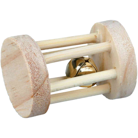 Trixie - Spillrull i tre med bjelle Brun 5 cm - Smådyr - Leketøy og aktivering - Smådyrleker - ZOO.no