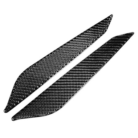 2 st Kolfiber Bil Centerkonsol Växelspak Sida Panel Trim Klistermärke för Audi A4 B9 2017 2019