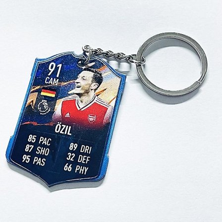 Football Club Keychain World Cup Akrylhänge Nyckelring Özil 91