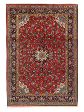 Sarouk Fine Rug Oriental Dark Red/Brown (Wool, Persia)