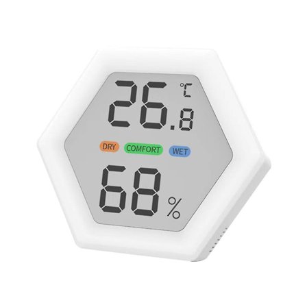 Trådløst innendørs termometer, hygrometer, termometre for uteplass, hjem, drivhus