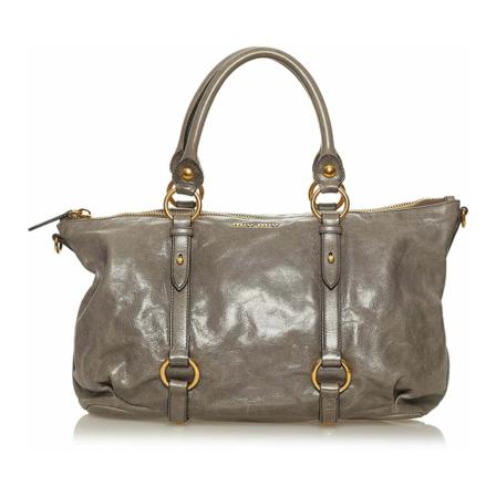 Miu Miu Bags Grå, Dame Skuldertasker, Størrelse: ONE Size