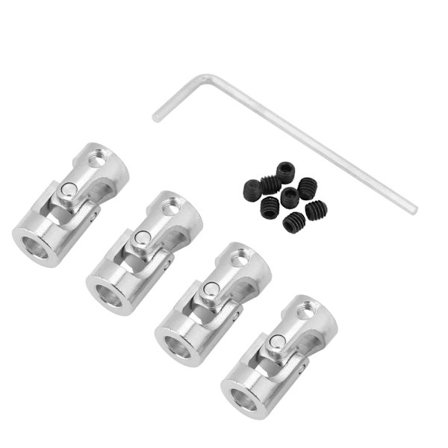 4 stk. Universal Ledd Aksel Kobling Motor Kobling 6x6mm 23mm Lengde 11mm OD DIY Styring