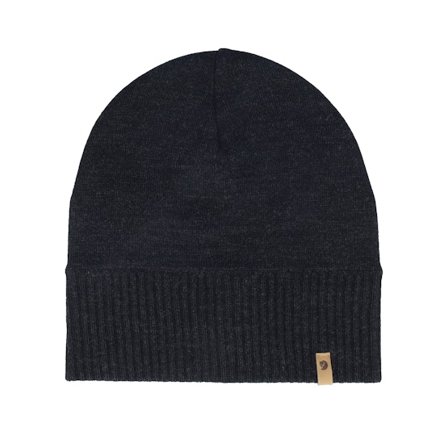 Fjällräven - Schwarz traditionalbeanie Mütze - Merino Lite Hat Black Beanie @ Hatstore