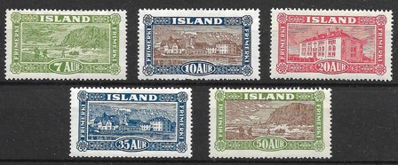 Island 1925 - AFA 114-118 - Ubrugt