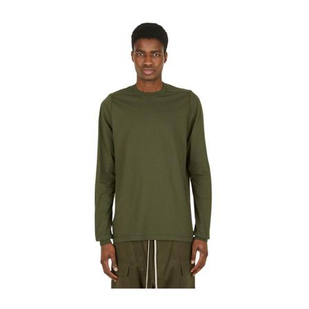 Rick Owens Crewneck Long Sleeve T-Shirt Grøn, Herre Langærmet