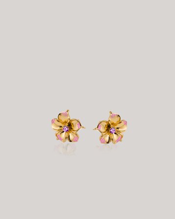 IOAKU LA FLEUR CRYSTAL STUDS Doré Bijoux Fille - Kids Brand Store