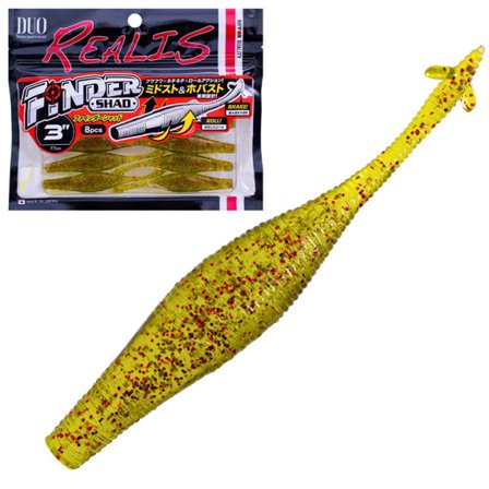 DUO Finder Shad 7,6cm - Watermelon/Red Flake