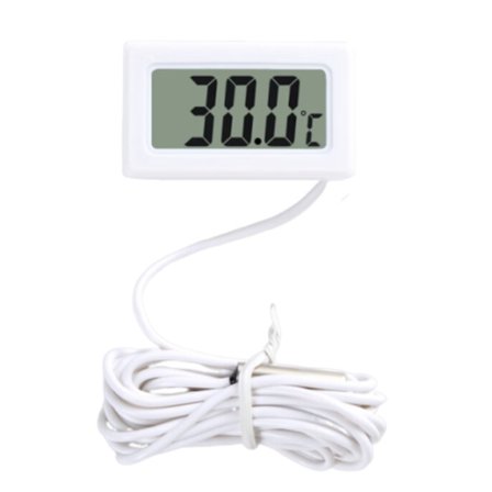 Termometer för inkubatorer med extern sensor, temperaturövervakning i realtid, vattentät digital termometer, digital LCD-termometer med tydlig display