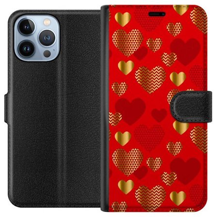 Yhteensopiva Lompakkokotelo Apple Apple iPhone 13 Pro Max GoldenHearts