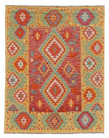 Klein Kelim Afghan Old Stil Teppich 152X200 Wolle