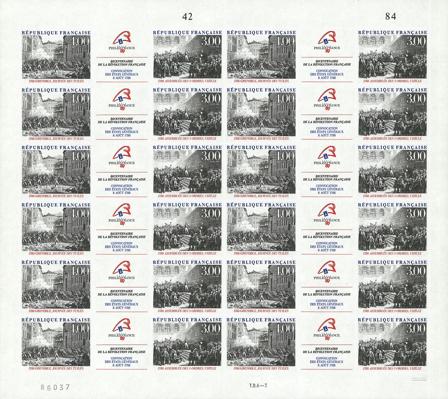 Frankrig 1988 - YT T2538A - Ark - Postfrisk