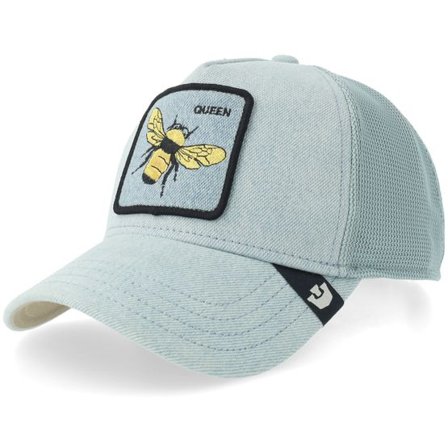 Goorin - Blå trucker Keps - Denim Queen Light Denim A-frame Trucker @ Hatstore