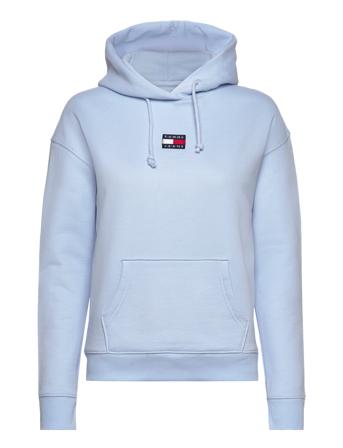 Tjw Tommy Center Badge Hoodie Hoodie Blå Tommy Jeans