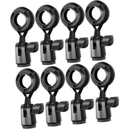 8 stk. PC-mikrofonholder til computerkondensatormikrofonklemme til mikrofon trådløs mikrofonklemme computermikrofon roterende mikrofon