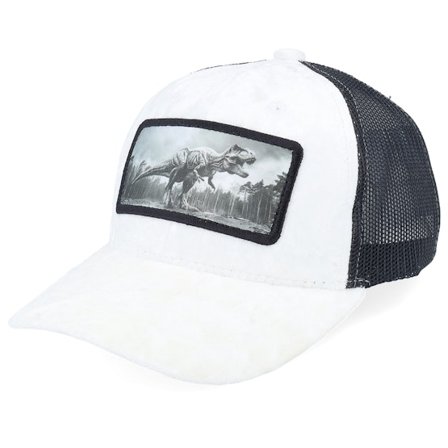 Calza Pennello - Branco trucker Boné - Kids T-rex Dino Patch Velvet White/Black Trucker @ Hatstore
