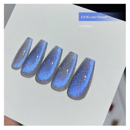 Kristall Magnetisk Kattögon Gel Nagellack Holografisk Reflekterande Glitter