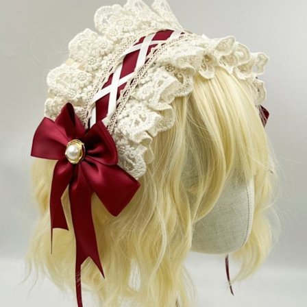 Lolita Pannband Bowknot Hårband 8 8