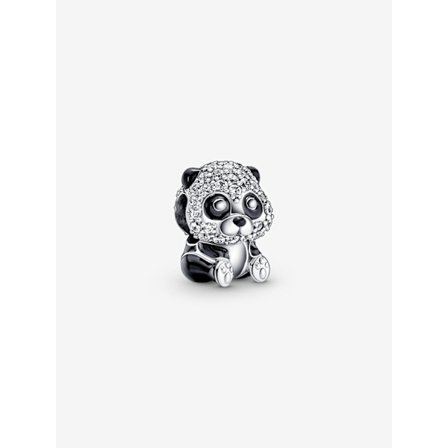 Pandora Glittrande Söt Panda Charm – Sterling Silver
