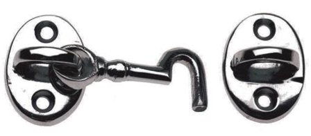 Habo 7402 CH Dørkrok messing 43 mm, Vinduer