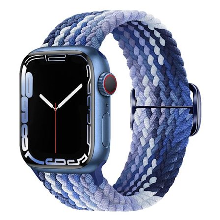 Apple Watch -rem 41 mm / 40 mm / 38 mm flätad ventilerande nylon ljusblå