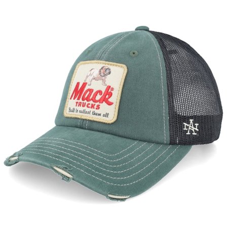American Needle - Grün Trucker Cap - Hatstore Exclusive x Mack Truck Orville Black/Green Trucker @ Hatstore