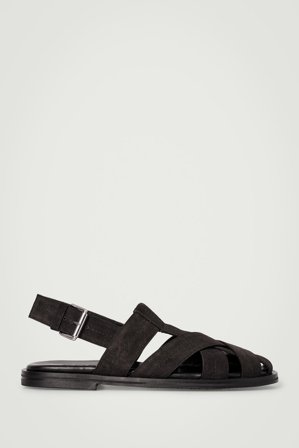 COS Men's Suede Fisherman Sandals in Brown