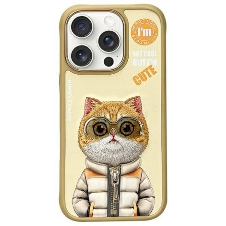 Nimmy Cool&Cute 2.0 Cat Case for iPhone 16 Pro - vihreä