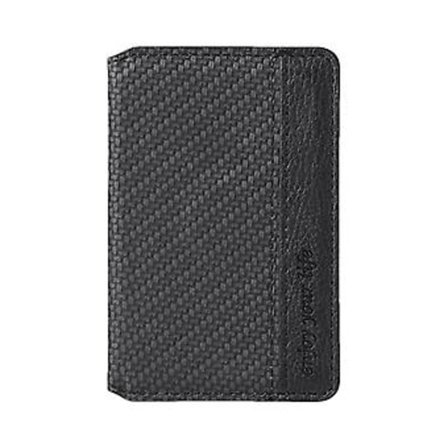 Yleiskäyttöinen liimattava tasku lompakkokortin pidike pussikotelo matkapuhelimelle (musta)