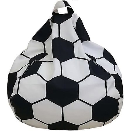 Fotballsekketrekk for barn uten fyll voksen lenestol sekketrekk barnestørrelse - Stor oppbevaring av utstoppede dyr