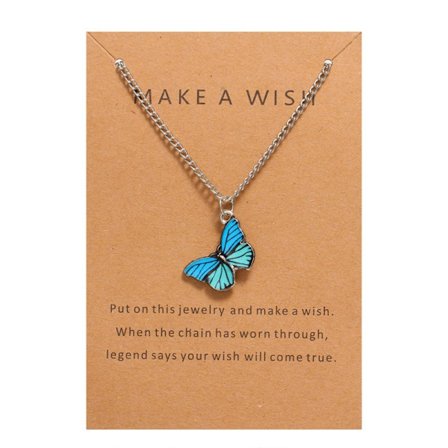 Fjärilshalskjede Flerfarget