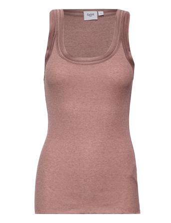Mayasz Tank Top T-shirts & Tops Sleeveless Vaaleanpunainen Saint Tropez