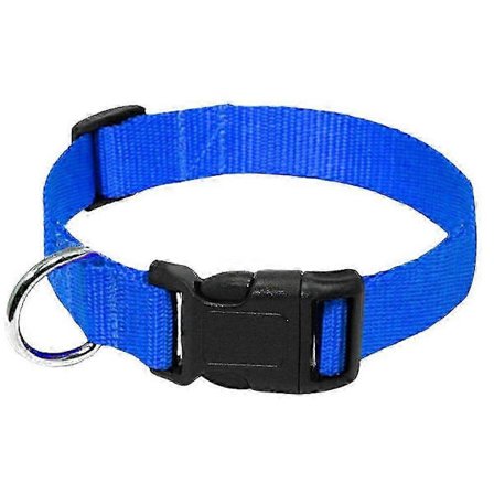 Solid Valphalsband, Djurhalsband, Enkelt Hundhalsband, Hundhalsband Litet Hundhalsband Blå