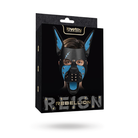 Rebellion Reign Scarred Alpha Pup Mask Blue - Sexleker Vuxen: Bondage & Fetish