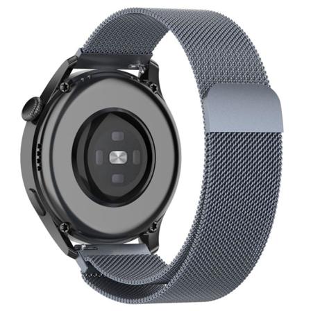 22mm Universal milanesisk urrem i rustfrit stål - Grå Silver grey