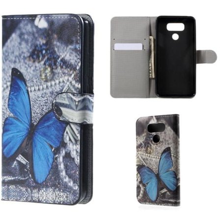 Plånboksfodral LG G6 – Blå Fjäril