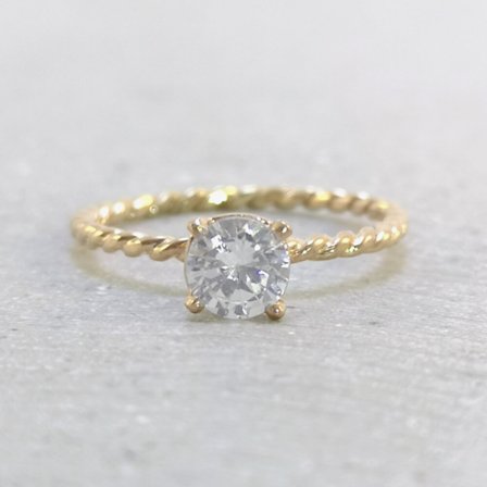 Videört, 18K Gelbgold : Diamanten - Laborgezüchtet, Karat - 0.30 kt