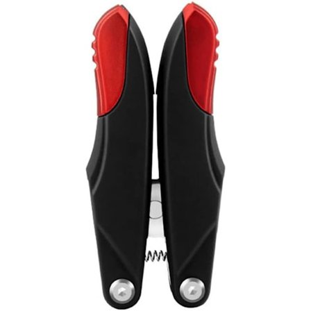 3 i 1 tåneglklipper 1 stk Foldbar neglkorrigeringssaks Klippere Død hud og smussfjerner Podologi Pedikyrpleieverktøy (Farge: Rød Svart, Størrelse