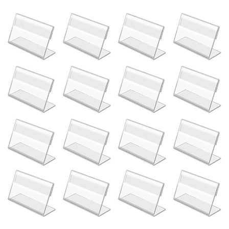 50st Mini Akrylskylt Display Hållare, Visitkortshållare Liten Display Stand För Office Supermarket Hotel