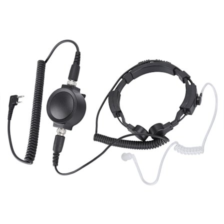 Walkie Talkie Mic med PTT-knapp Toveis Radio Halsmikrofon Mic Headset