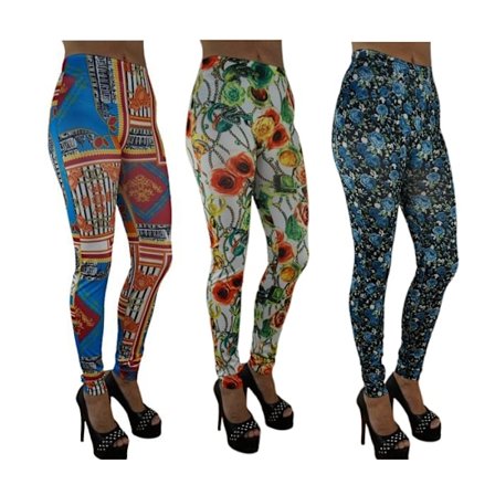 Sömlösa Mönstrade Leggings 3-pack