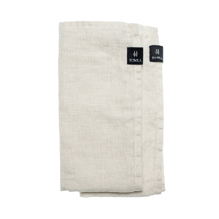 Himla Sunshine Linneservett Fog 4-pack Kökstextil Beige 45X45
