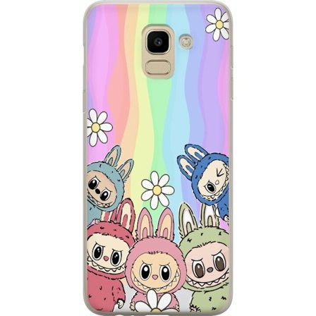 Kompatibelt Mobilskal till Samsung Samsung Galaxy J6 Regnbage