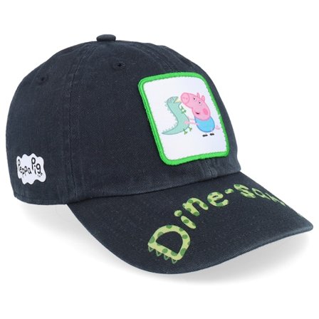 Peppa Pig - Schwarz unconstructed Cap - Kids Dine-saw George Patch Black Dad Cap / Unconstructed @ Hatstore