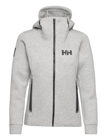 W Hp Ocean Swt Jacket Hoodie Trøje Grå Helly Hansen
